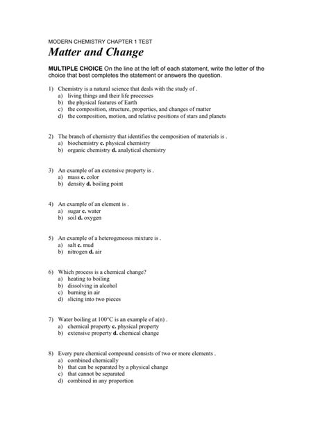 Read Modern Chemistry Chapter Test B Answers Macamp 