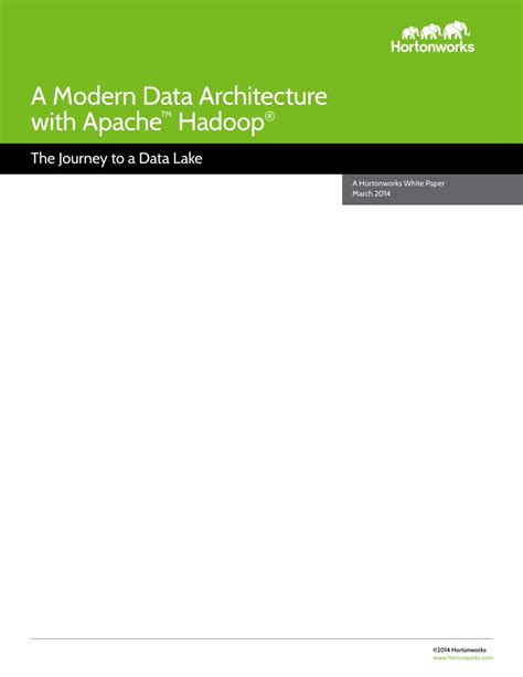 Full Download Modern Data Architecture With Apache Hadoop 