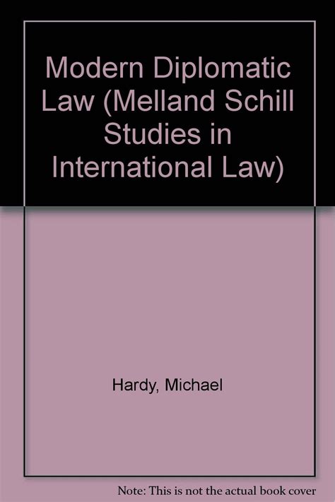 Read Modern Diplomatic Law By Michael James Langley Hardy 