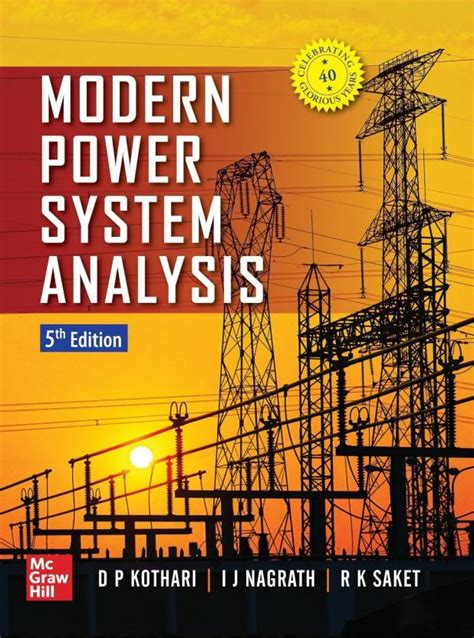 Read Modern Power System Analysis Nagrath Kothari 