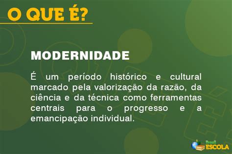 Modernidade O Que é