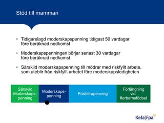 moderskapspenning sverige