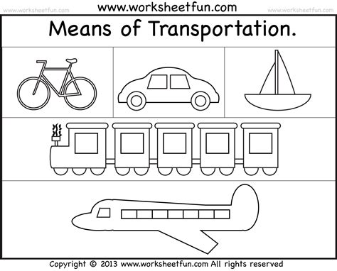 Modes Of Transportation Free Printable Worksheets Worksheetfun Transportation Preschool Worksheets - Transportation Preschool Worksheets