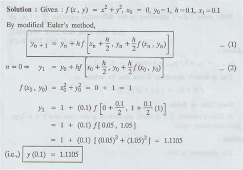 Modified Euler Method