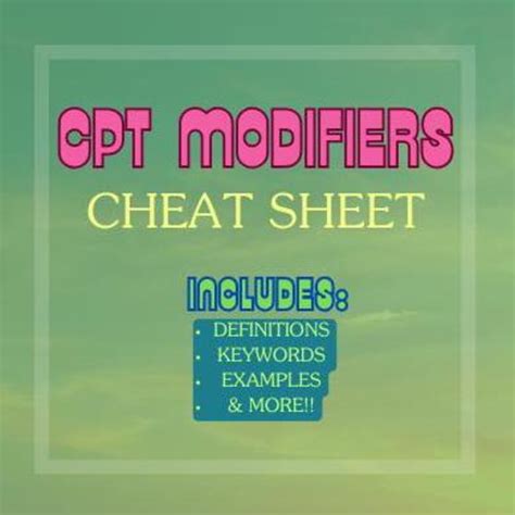 Download Modifier Cheat Sheet For 2014 