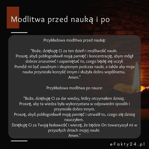 Modlitwa Przed Nauką
