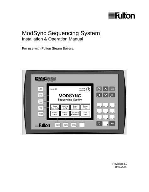 modsync installation manuals