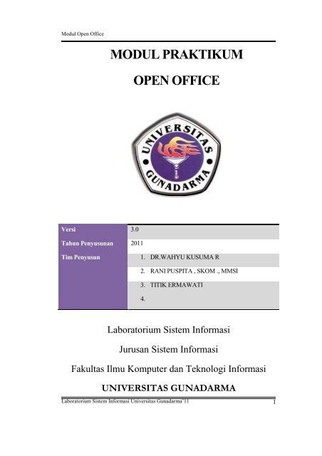 modul open office modul praktikum open office