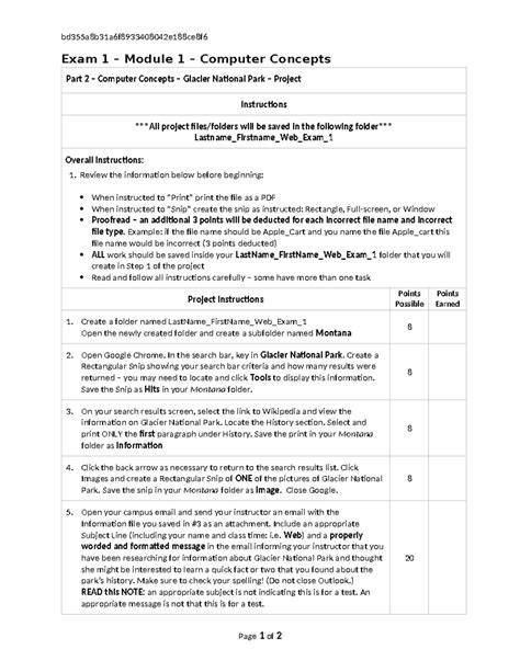 Module 1 Computer Concepts Exam
