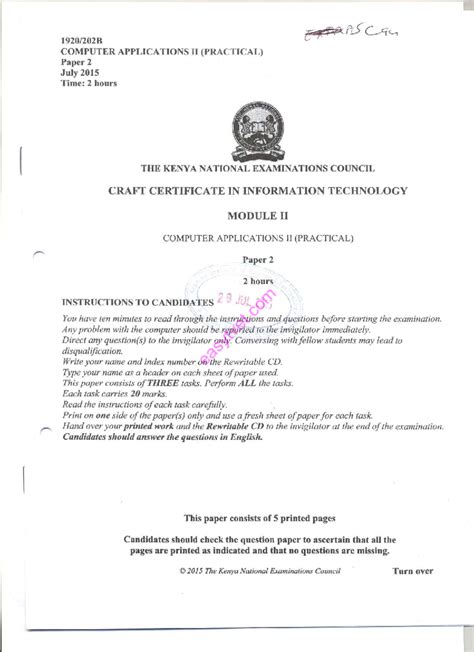 module 1 ict knec exam