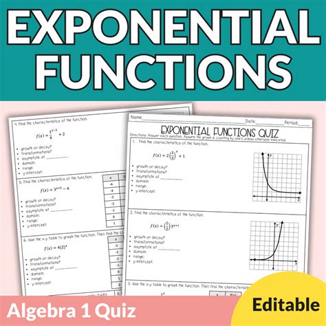 Module 12 Exponential Functions Quiz