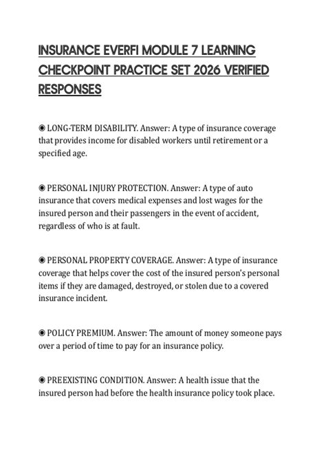 Module 7 Insurance Everfi