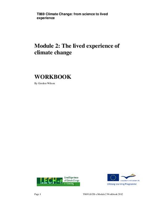 Full Download Module 2 The Lived Experience Of Climate Change Textbook 