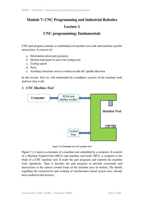 Read Online Module 7 Cnc Programming And Industrial Robotics Lecture 