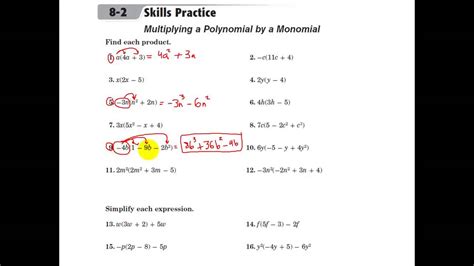 Full Download Module Polynomials Lesson 1 Multiplying Monomials Answers 