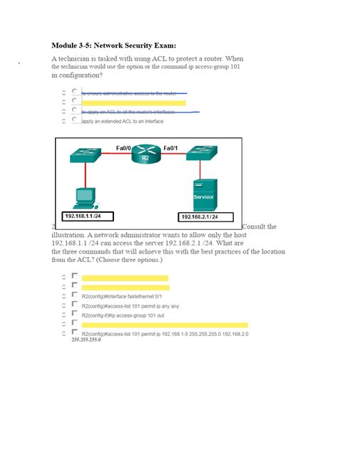 Modules 3 5 Network Security Exam