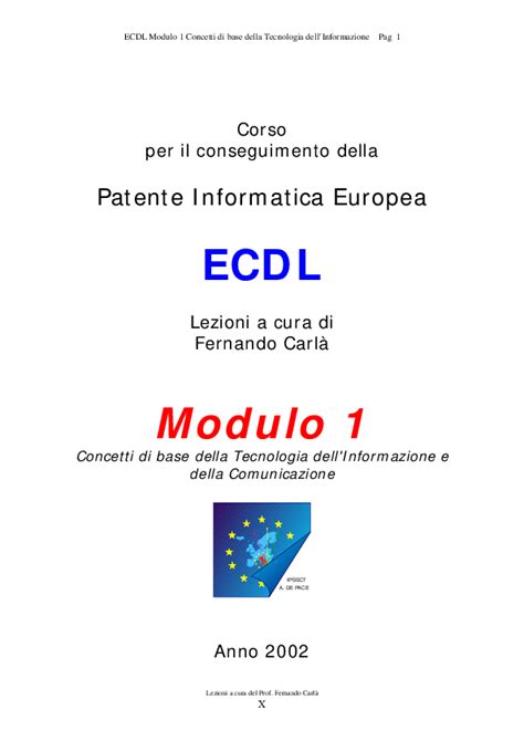 Modulo 1 Ecdl Pdf Ixagarles Wordpress