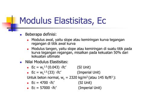 Modulus Elastisitas Beton