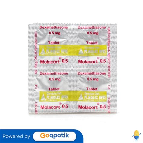 molacort 0,5 mg obat untuk apa