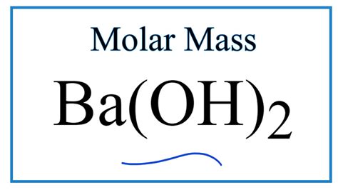 Molar Mass Ba Oh 2