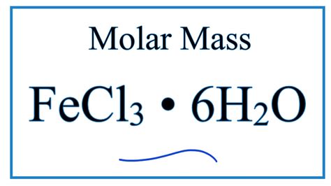 Molar Mass Fecl3