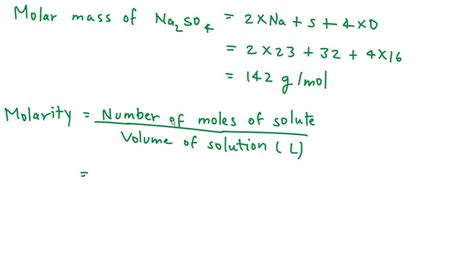 Molar Mass Na2so4