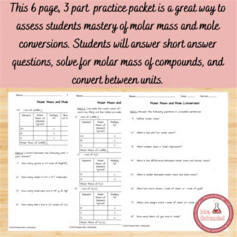 Molar Mass Packet