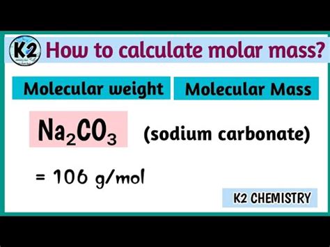 Molar Weight Na2co3