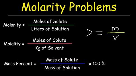 Read Molarity Molality Mass And Mole Fraction Answers 