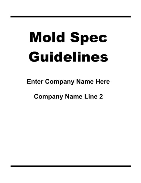 Full Download Mold Spec Guidelines Progressive Components 