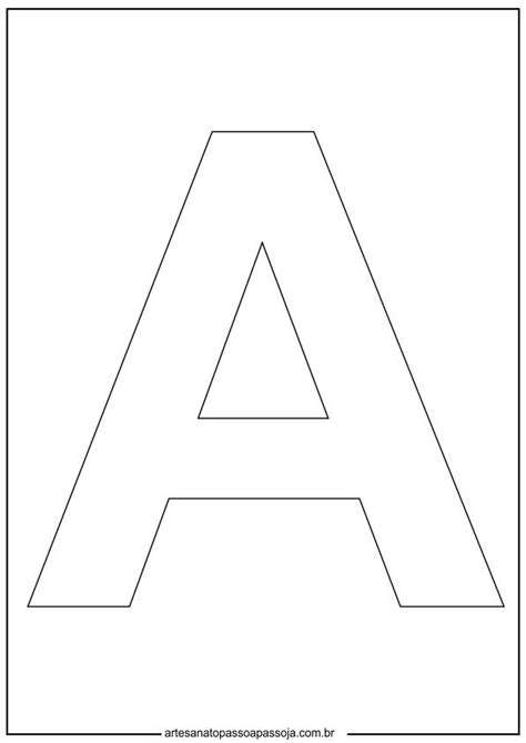 Molde Da Letra A
