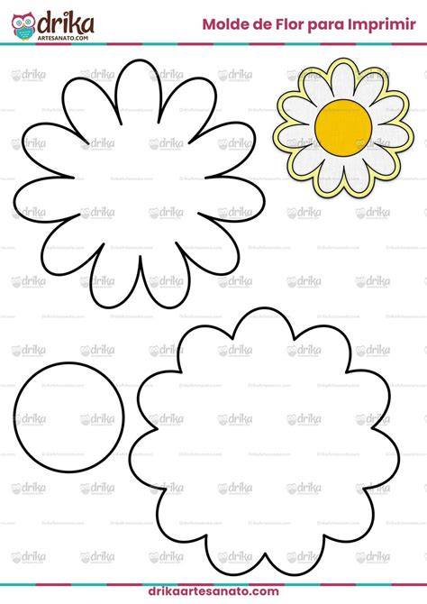 Molde Flor Para Imprimir