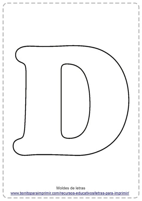 Molde Letra D