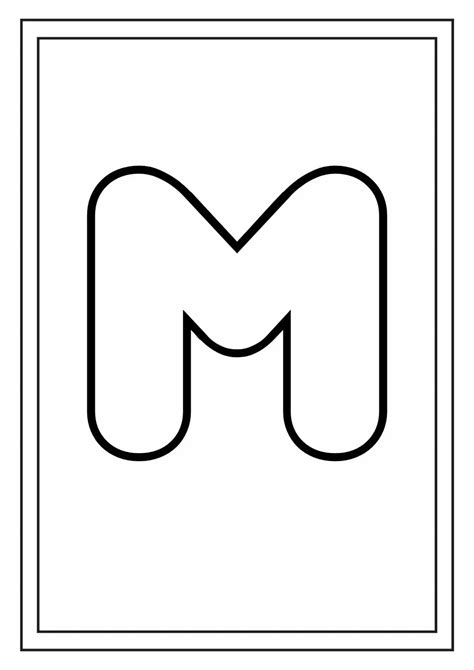 Molde Letra M