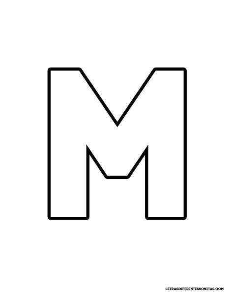 Molde Letras M