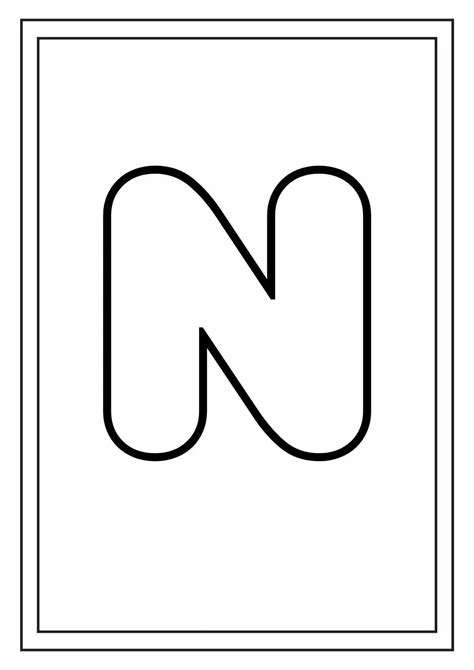 Molde Letras N