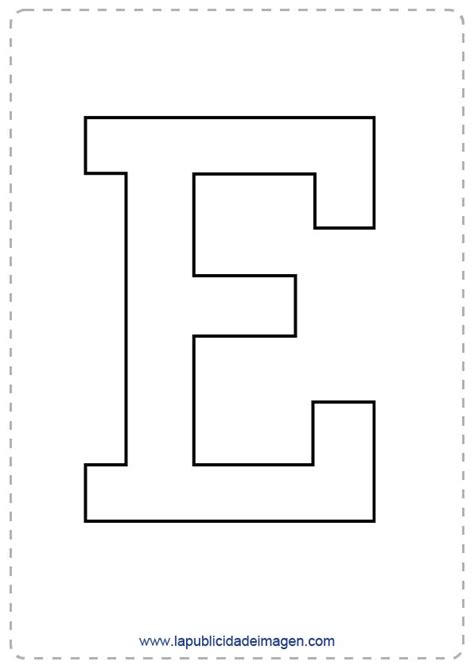Moldes De Letras E