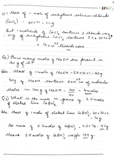 Mole Concept Problems With Solutions