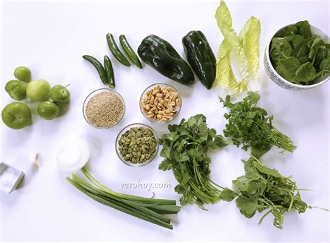 Mole Verde Ingredientes