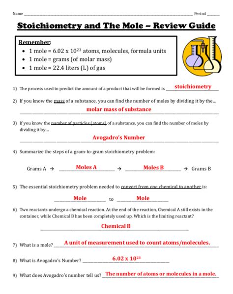 Full Download Mole Study Guide Answer Key 