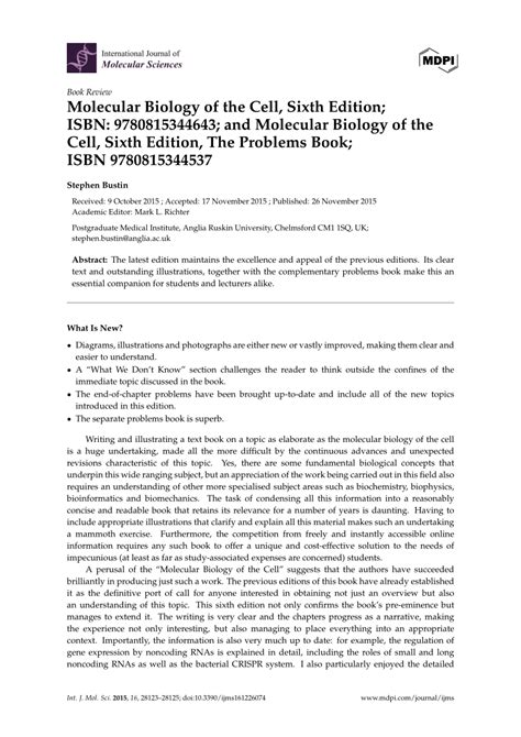 Molecular Cell Biology Problems With Solutions Manual Pdf