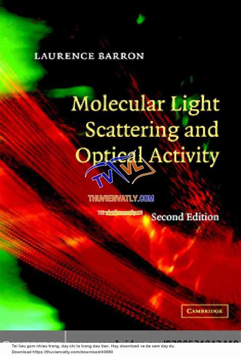 molecular light scattering and optical activity