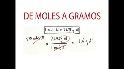 Moles A Gramos