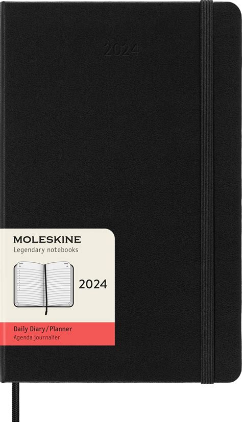 Read Moleskine 12 Month Daily Planner Large Black Hard Cover 5 X 8 25 