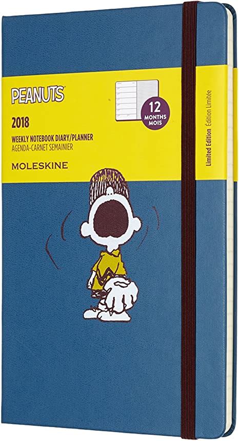 Download Moleskine Agenda Settimanale Peanuts 12 Mesi Con Spazio Per Note Tascabile Blu Acciaio 