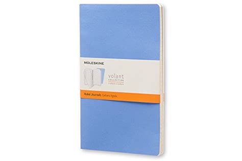 Full Download Moleskine Volant Journal Set Of 2 Large Ruled Powder Blue Royal Blue Soft Cover 5 X 8 25 