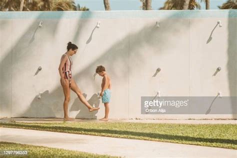 Mom And Son In Shower