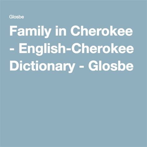 mom in Cherokee - English-Cherokee Dictionary Glosbe