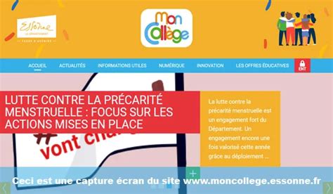 Mon Collège Essonne Authentification