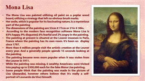 mona lisa autobiography